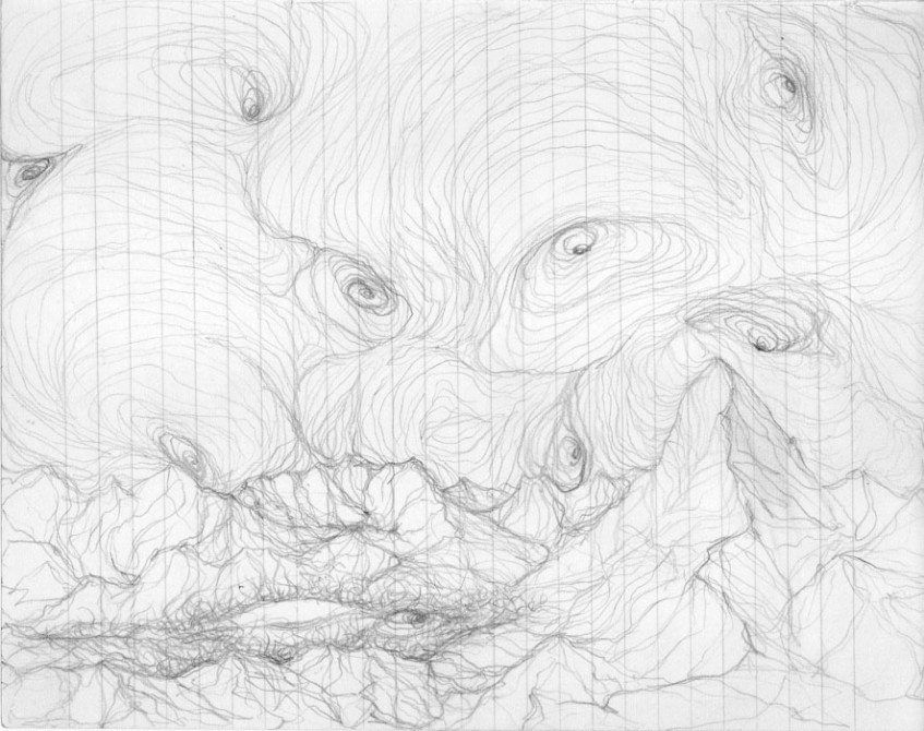 Pencil drawing on paper-